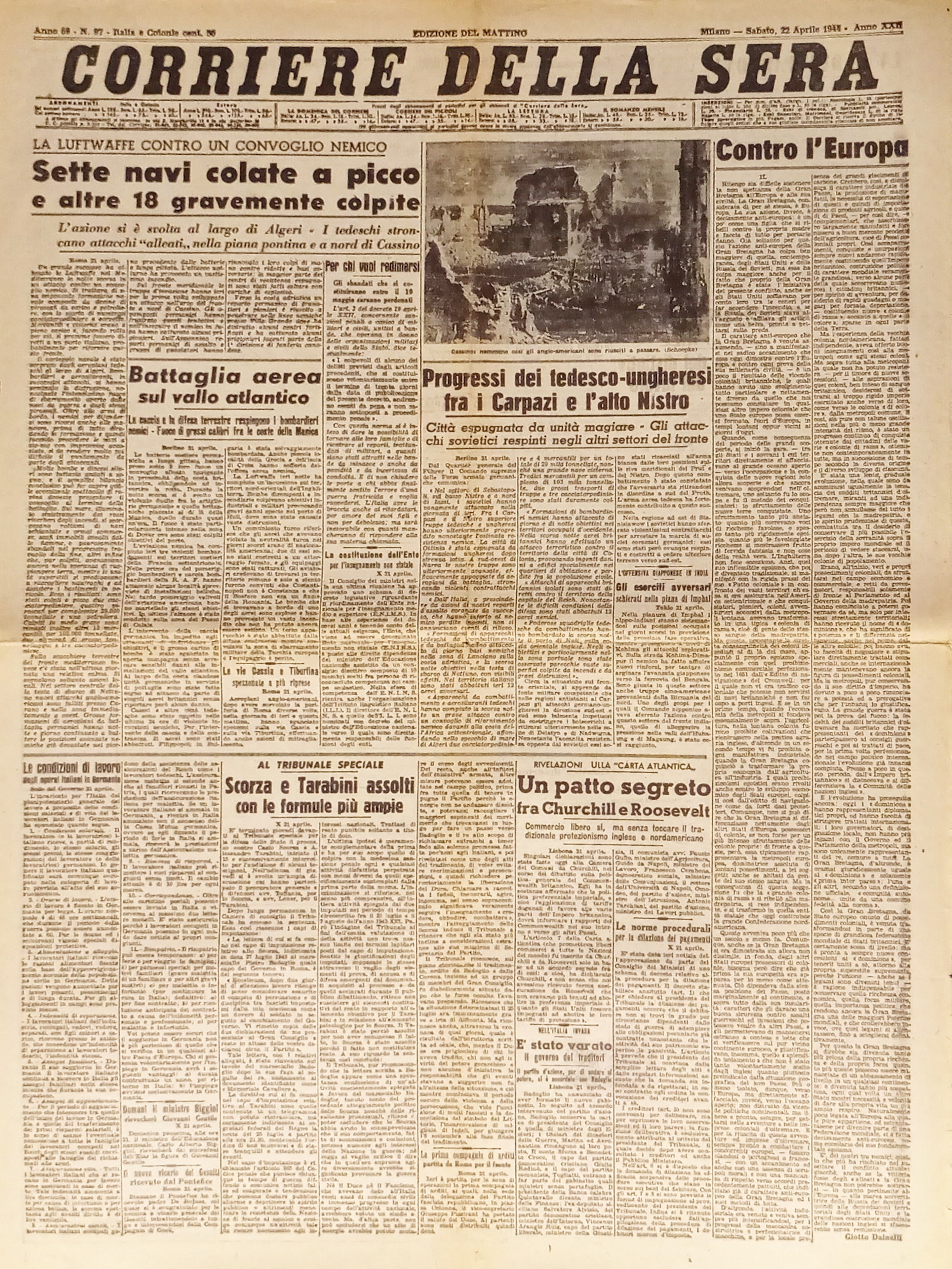 Corriere della Sera N. 97 - 1944 La Luftwaffe contro …