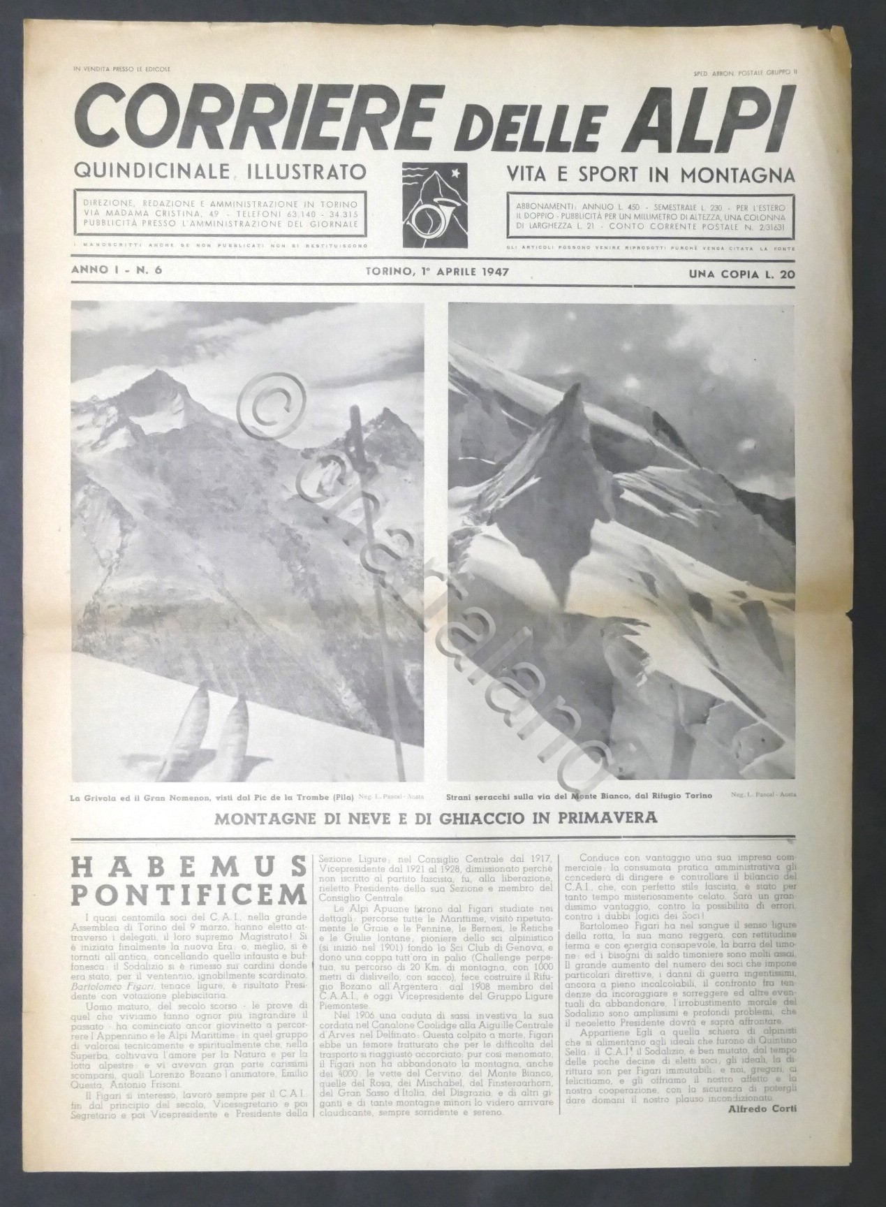 Corriere delle Alpi - Anno I - N. 6 - …