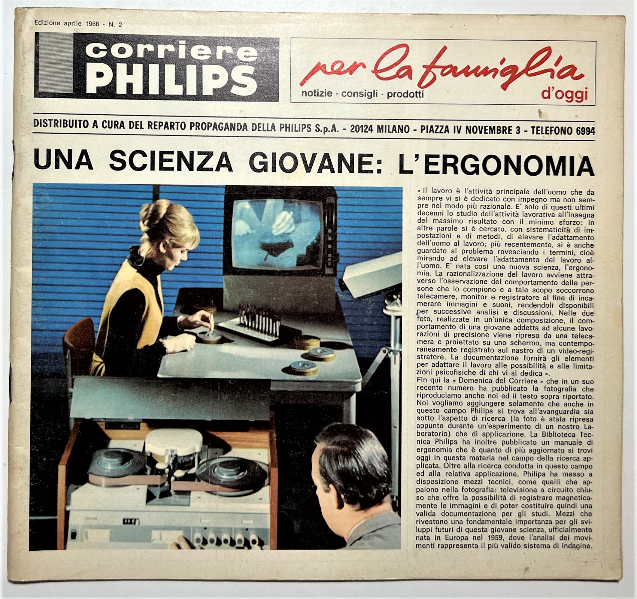 Corriere Philips per la Famiglia d'Oggi N. 2 - 1968 …