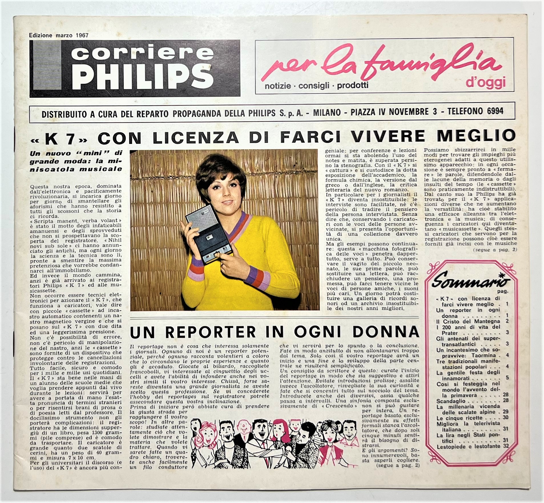 Corriere Philips per la Famiglia d'Oggi N. 3 - 1967 …