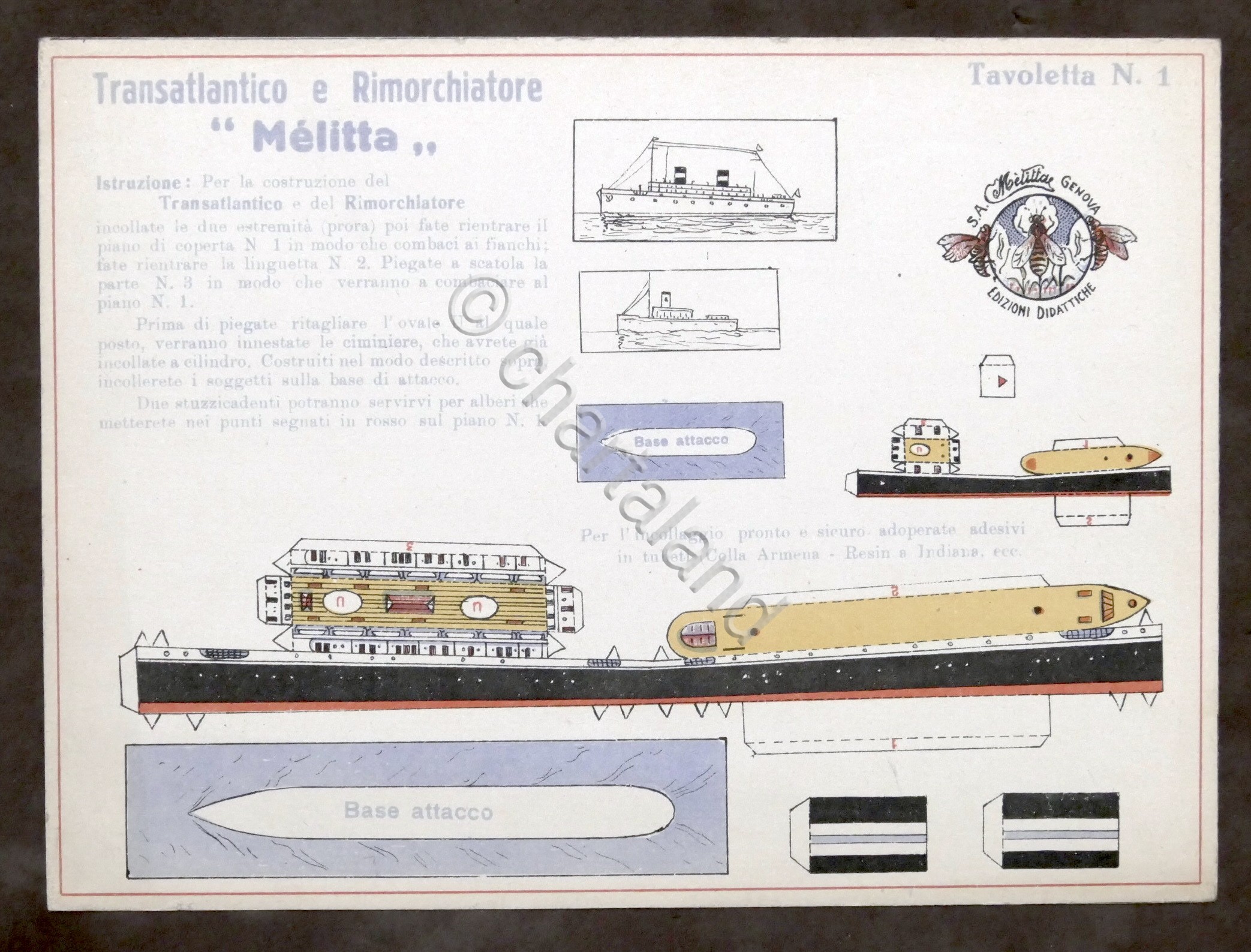 Costruzioni carta - Modellismo Navale - Transatlantico e rimorchiatore - …