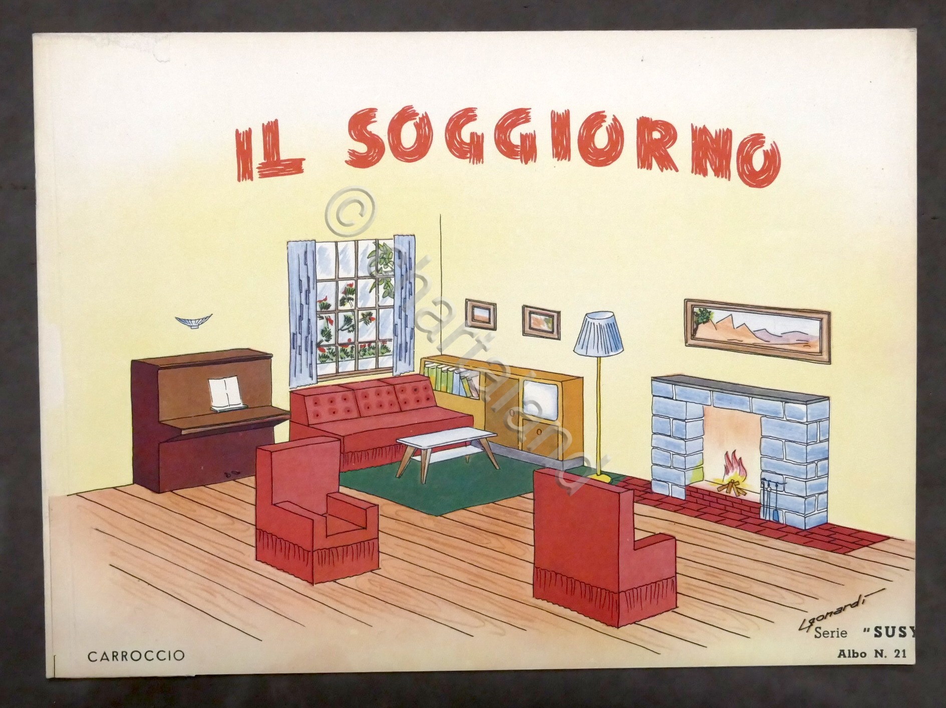 Costruzioni carta da ritagliare Albo N. 21 Il Soggiorno - …