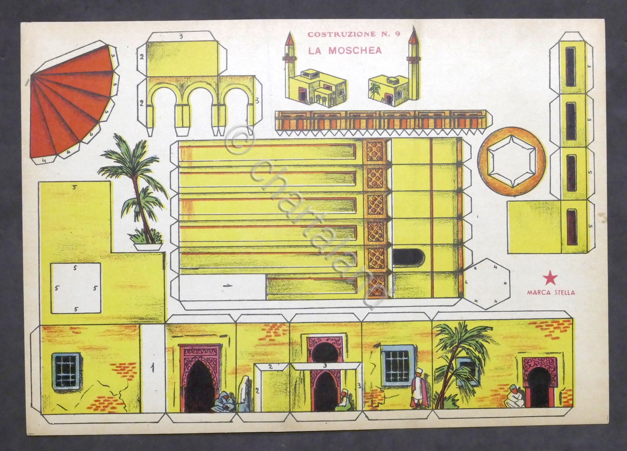 Costruzioni carta da ritagliare Marca Stella - La Moschea - …