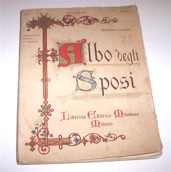 Costume società - Albo degli sposi - Edizione uomini - …