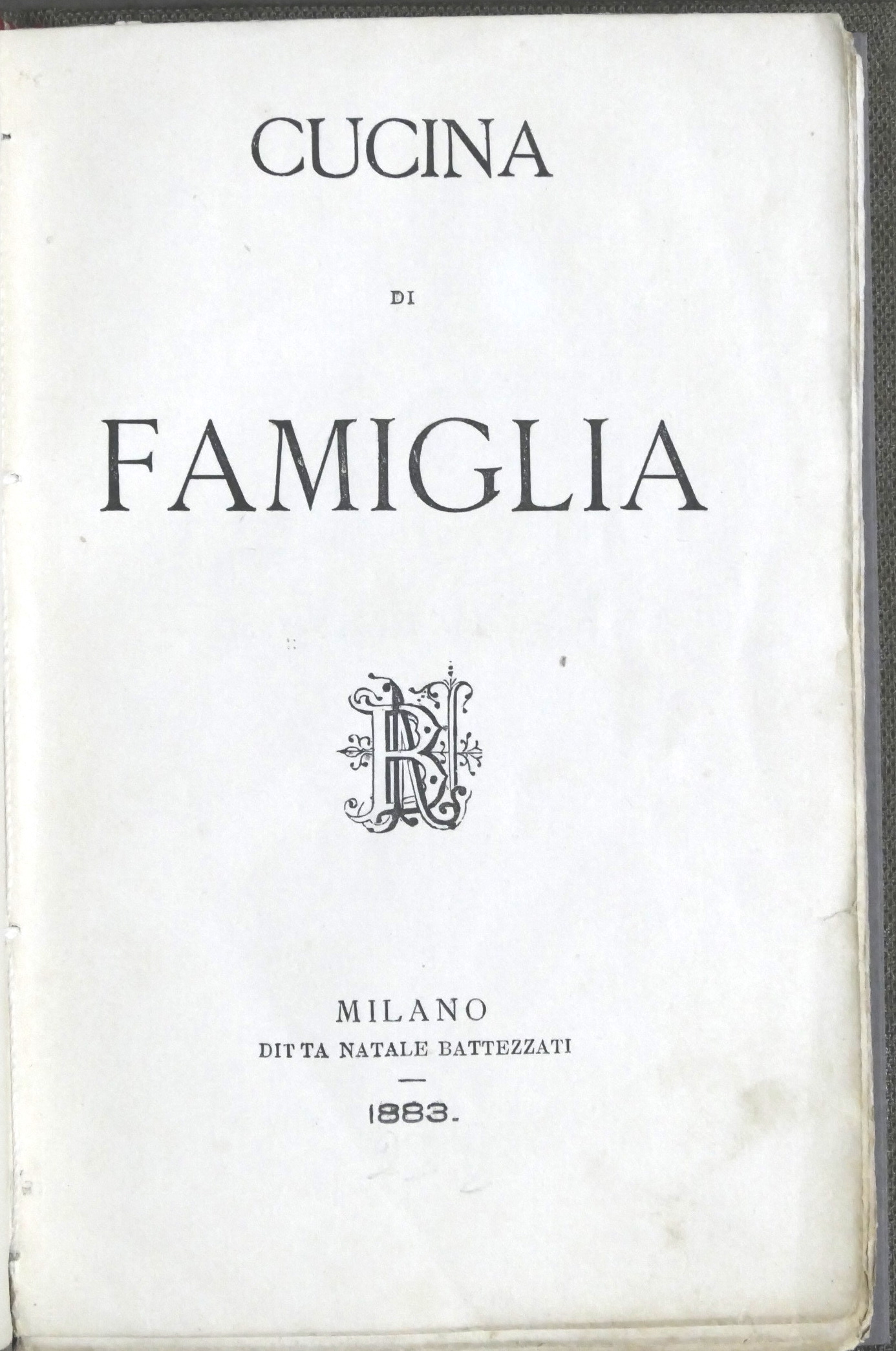 Cucina di Famiglia - ed. 1883 N. Battezzati