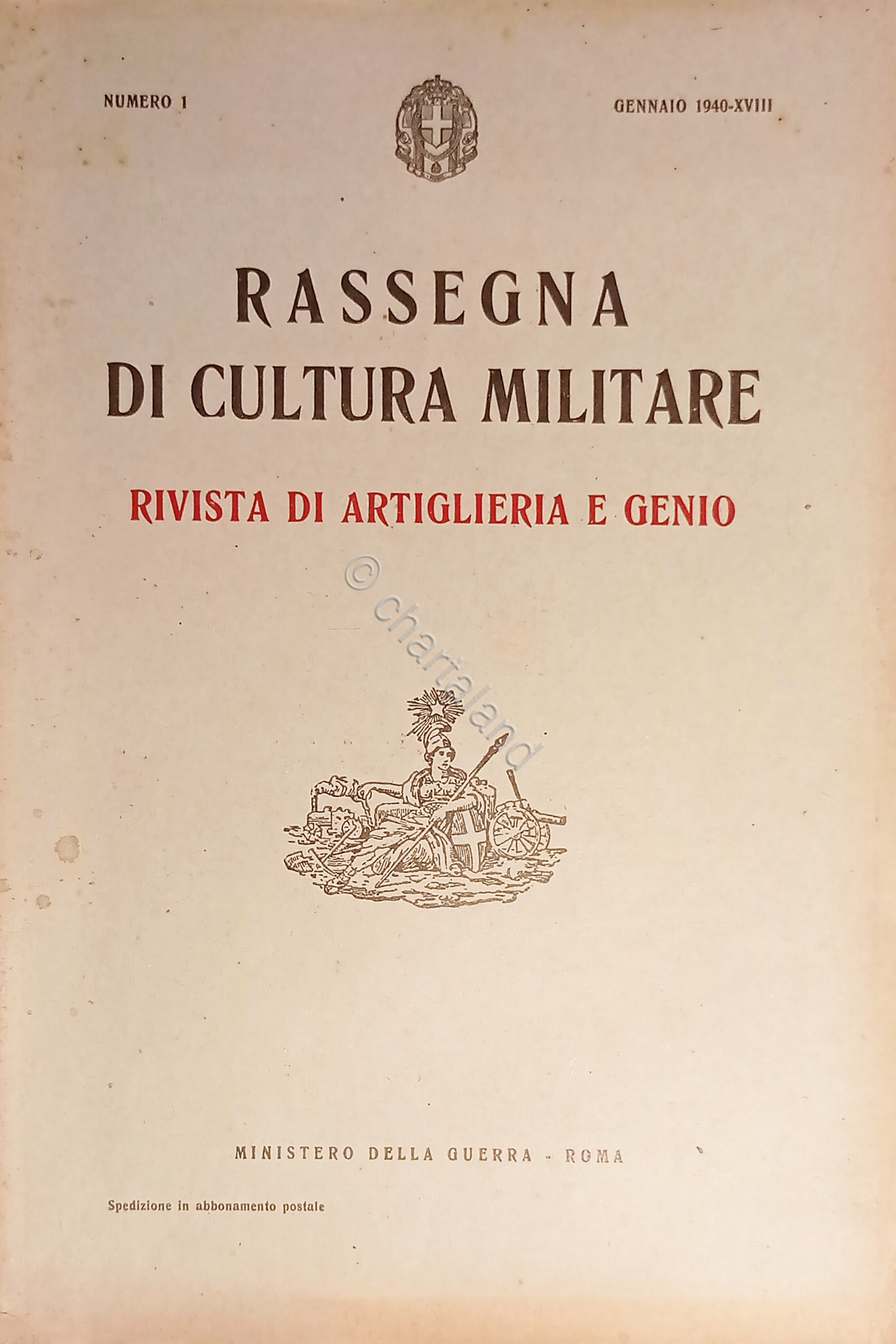 Cultura Militare - Rivista di Artiglieria e Genio N. 1 …