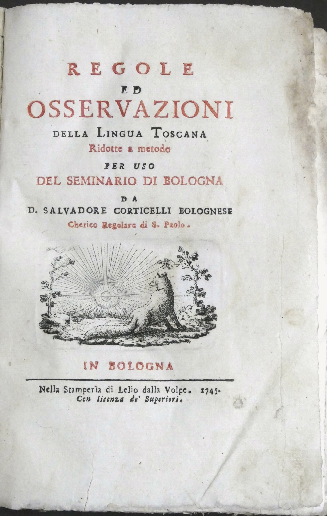 D.S. Corticelli - Regole ed osservazioni della lingua toscana - …