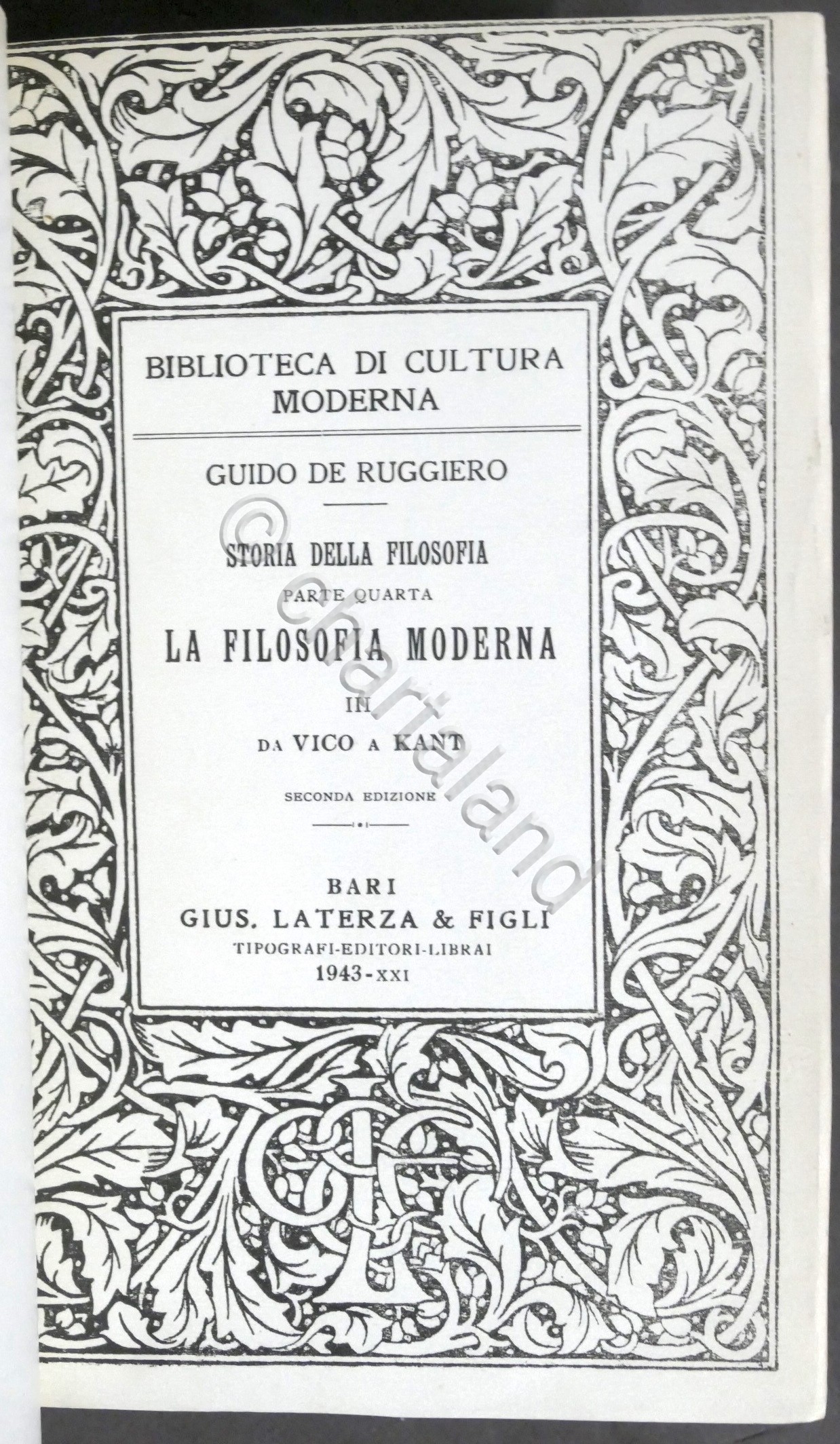 De Ruggiero - La filosofia moderna III - Da Vico …