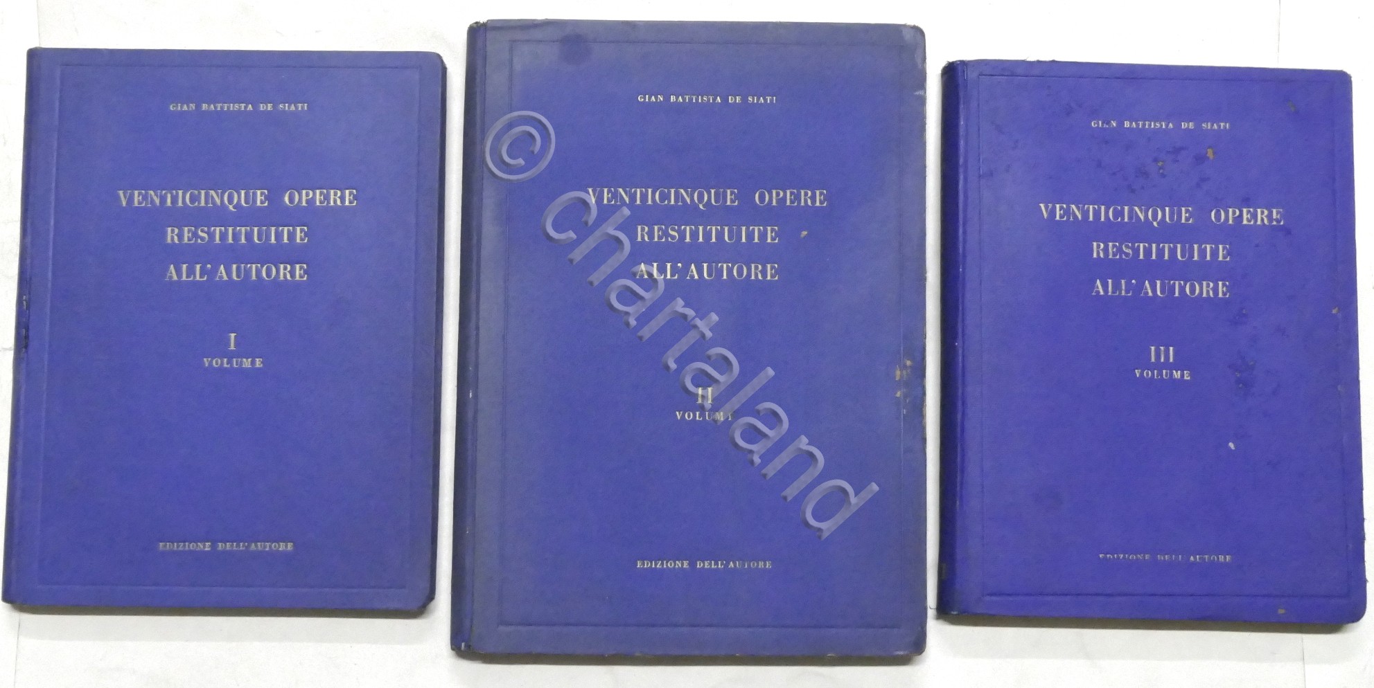 De Siati - Venticinque opere restituite all'Autore - Opera completa …
