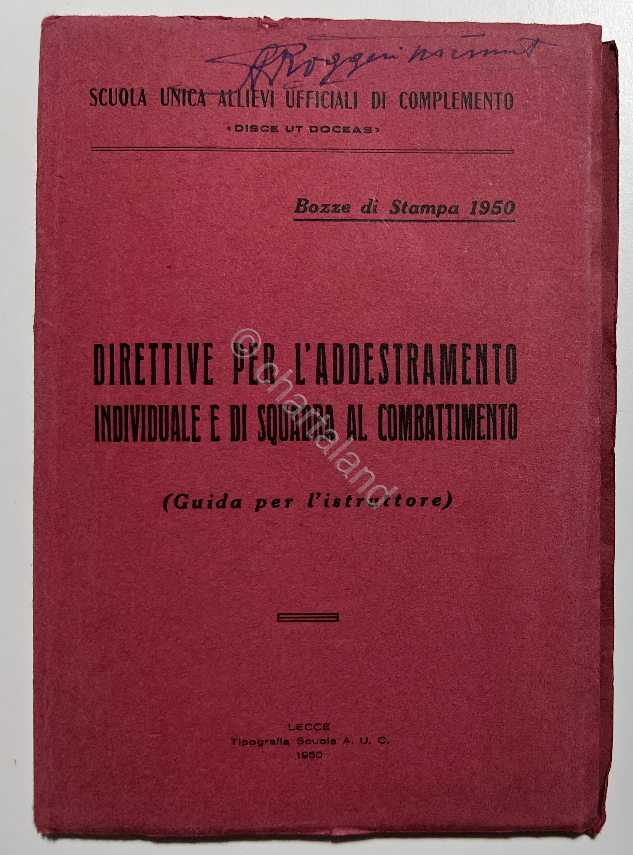 Direttive per l'Addestramento Individuale e di squadra al combattimento - …