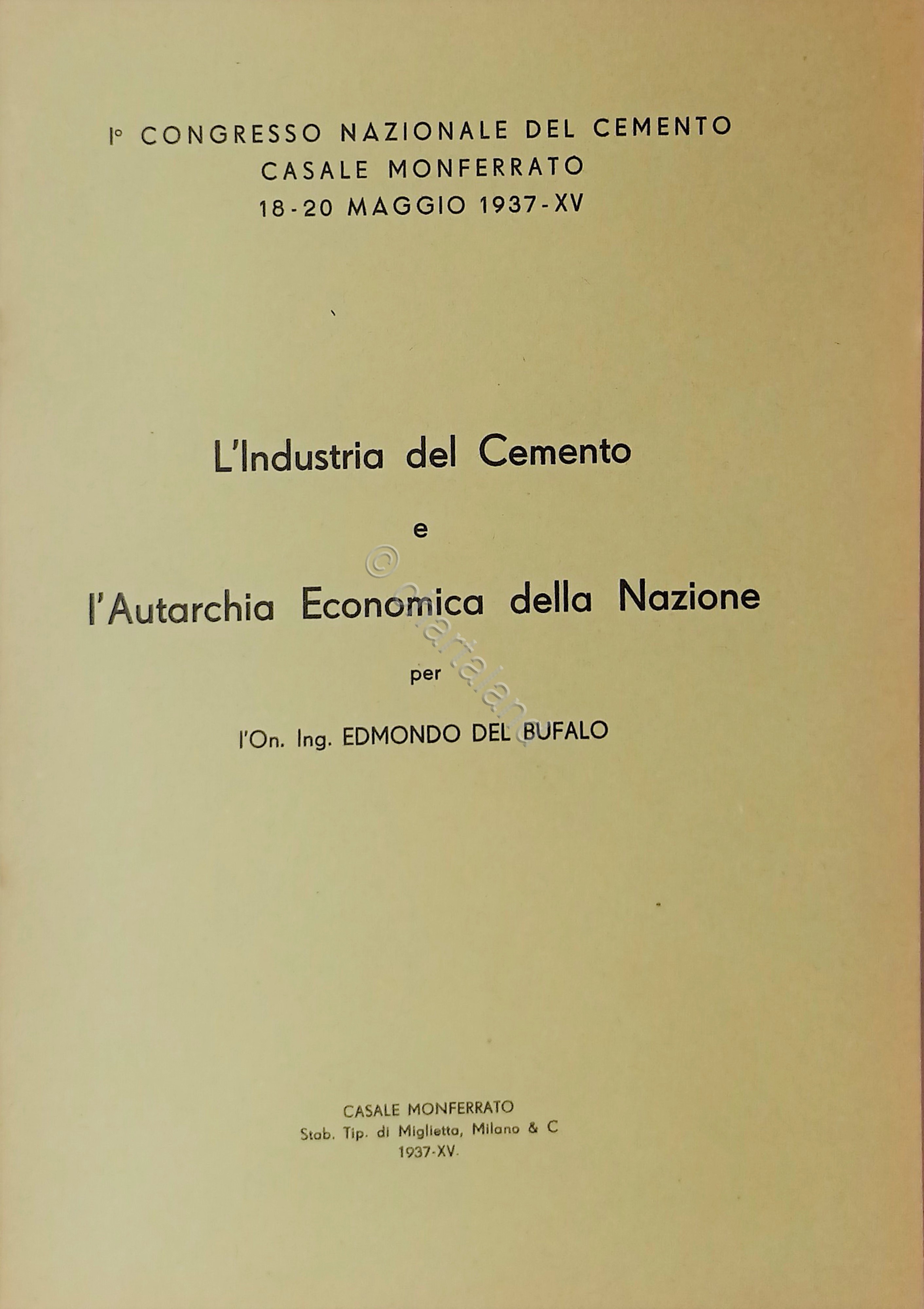 E. Del Bufalo - L'Industria cemento e l'autarchia economica della …