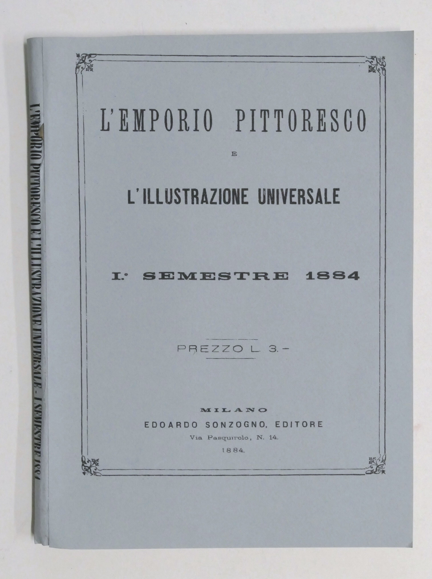 Emporio Pittoresco Illustrazione Universale - Raccolta 1° semestre 1884