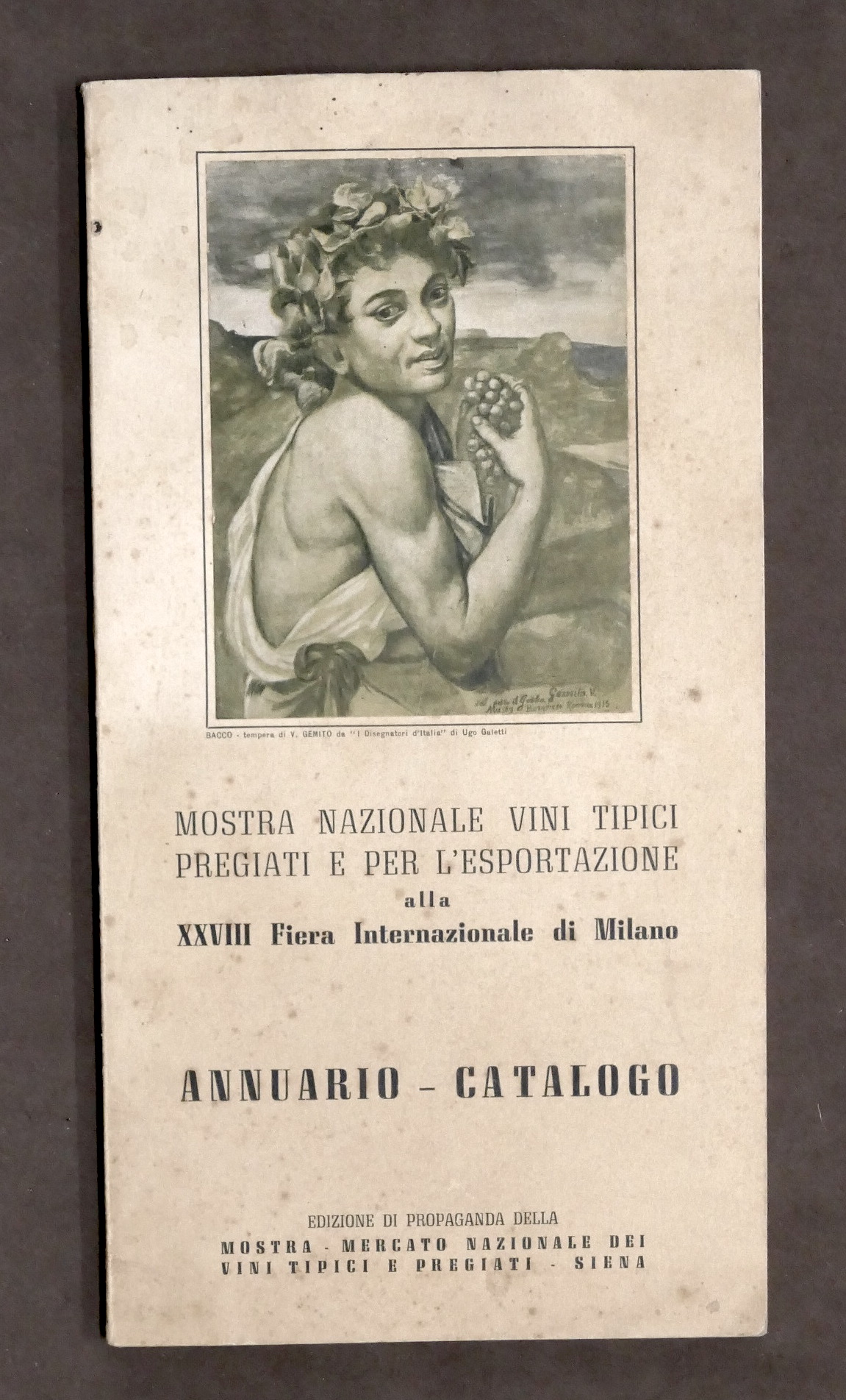 Enologia - Annuario Catalogo Mostra Nazionale Vini Tipici - Fiera …