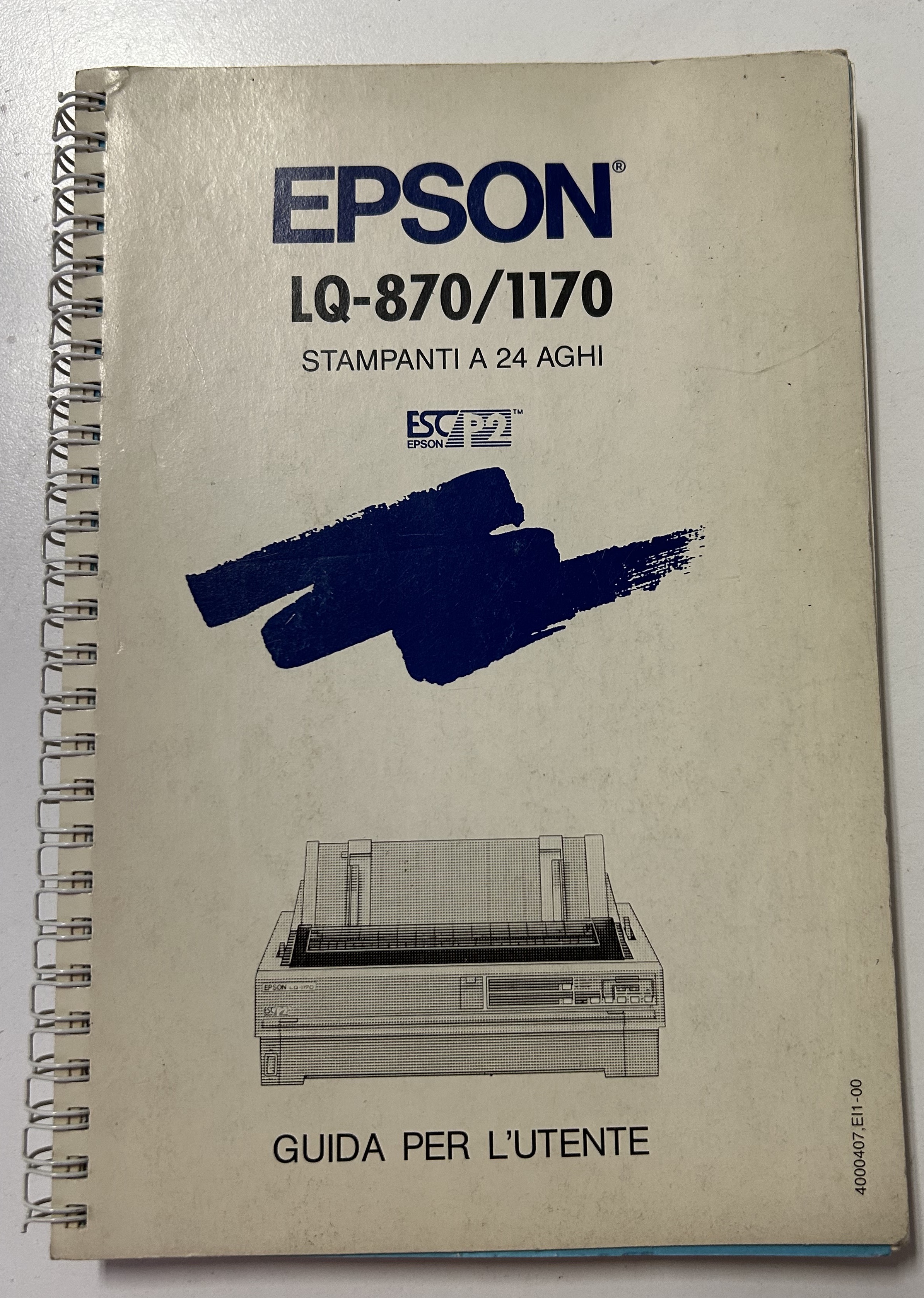 EPSON LQ-870/1170 stampanti a 24 aghi - Guida per l'utente …