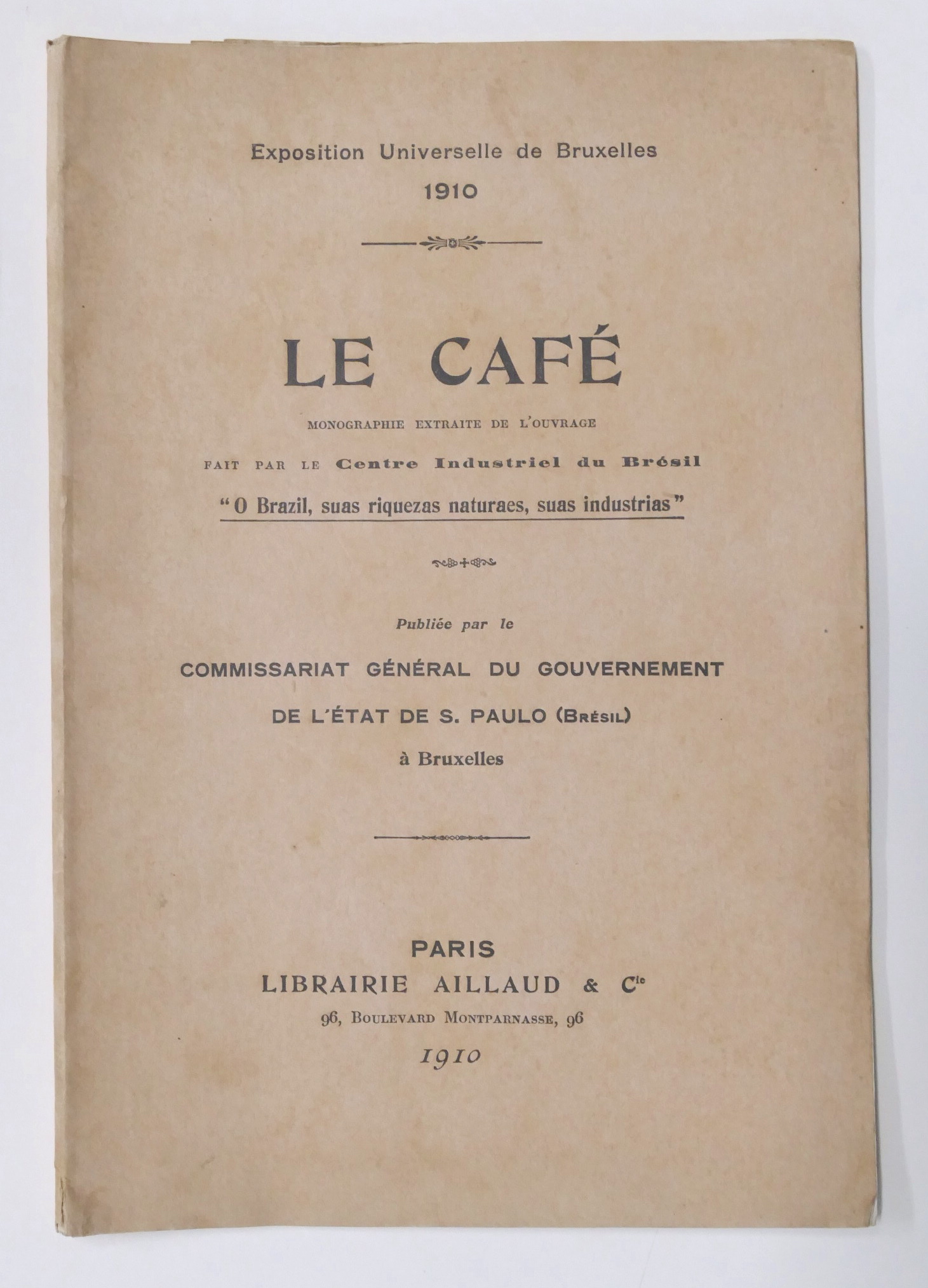 Exposition Universelle de Bruxelles - Le Cafè - Monographie - …