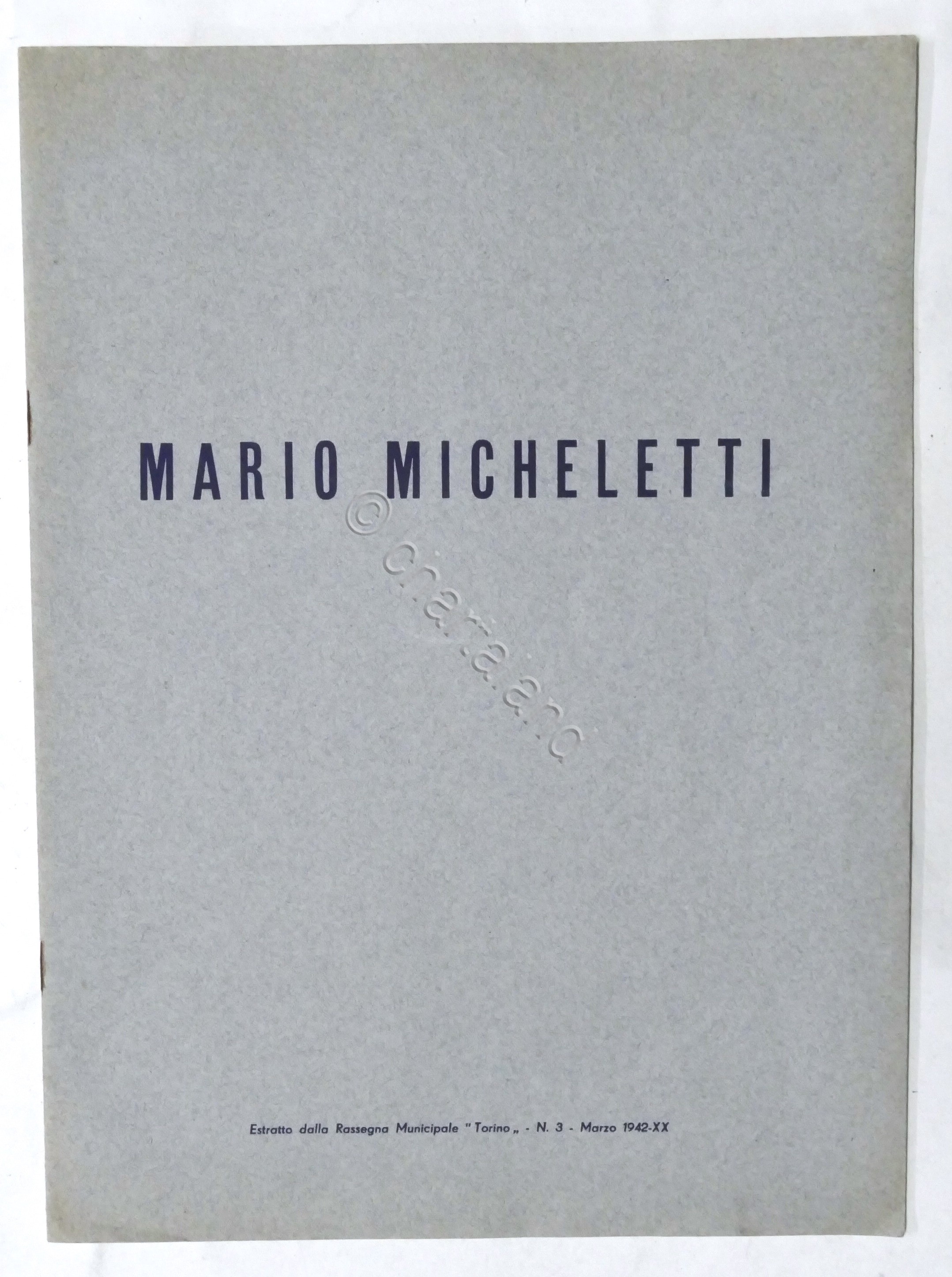F. Brosio - Mario Micheletti (Pittore) - 1942
