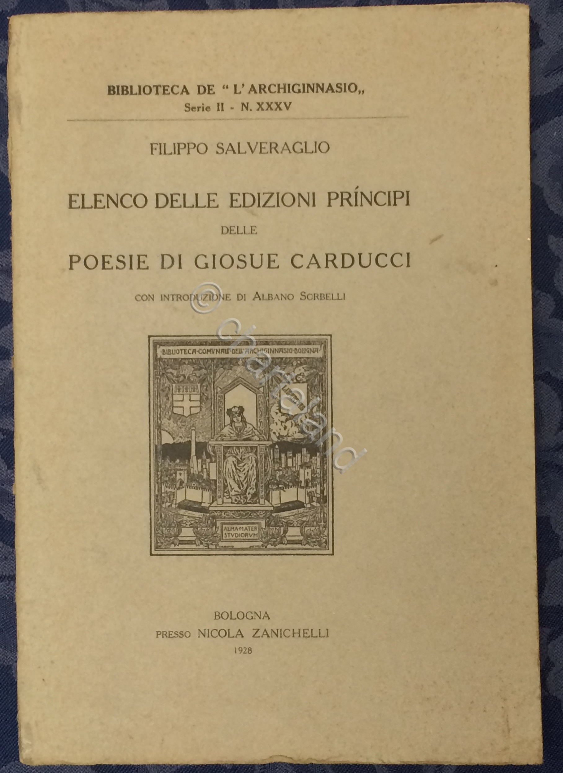 F. Salveraglio - Elenco delle edizioni principi delle poesie di …