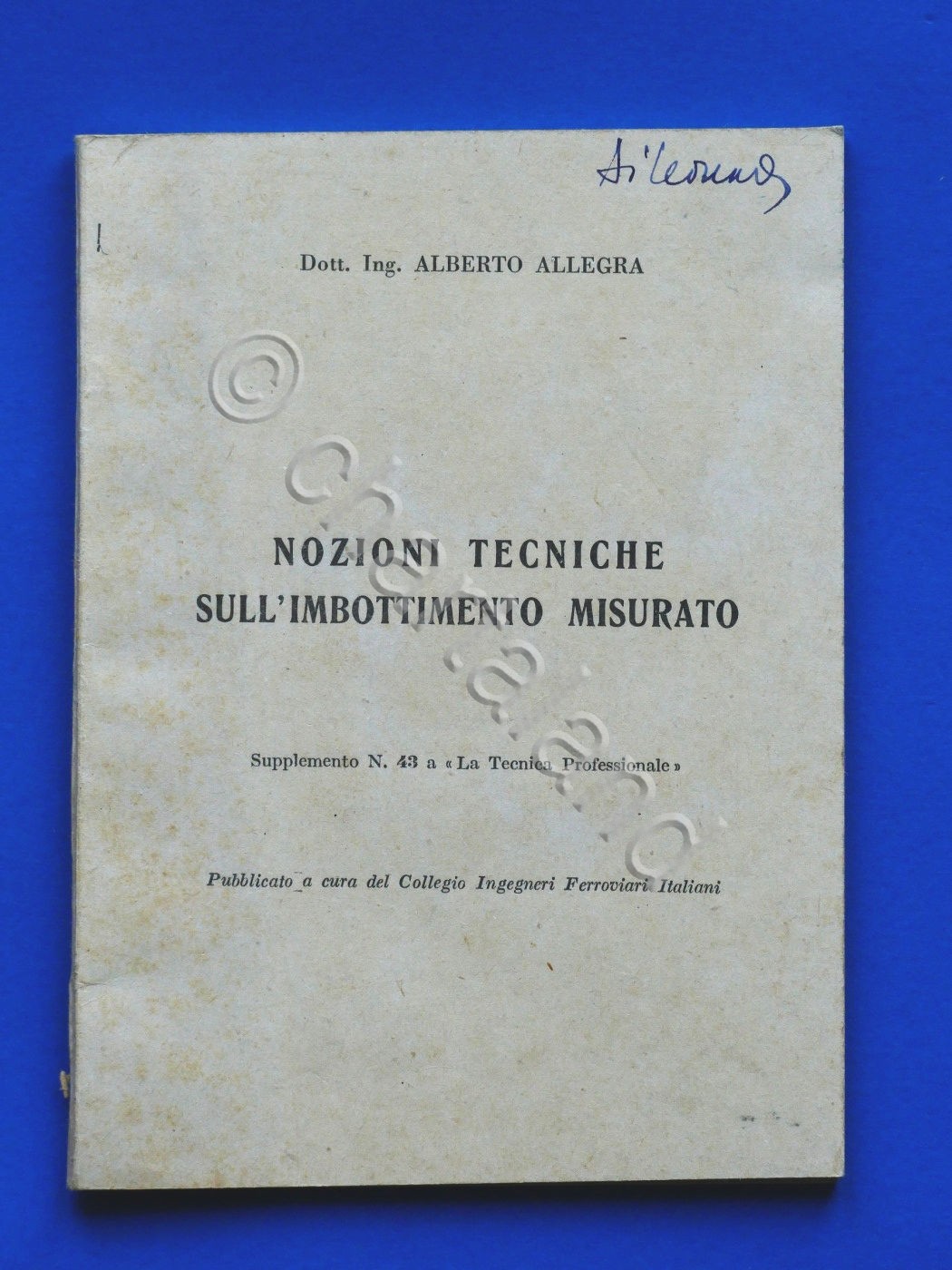 Ferrovie - A. Allegra - Nozioni tecniche sull' imbottimento misurato …
