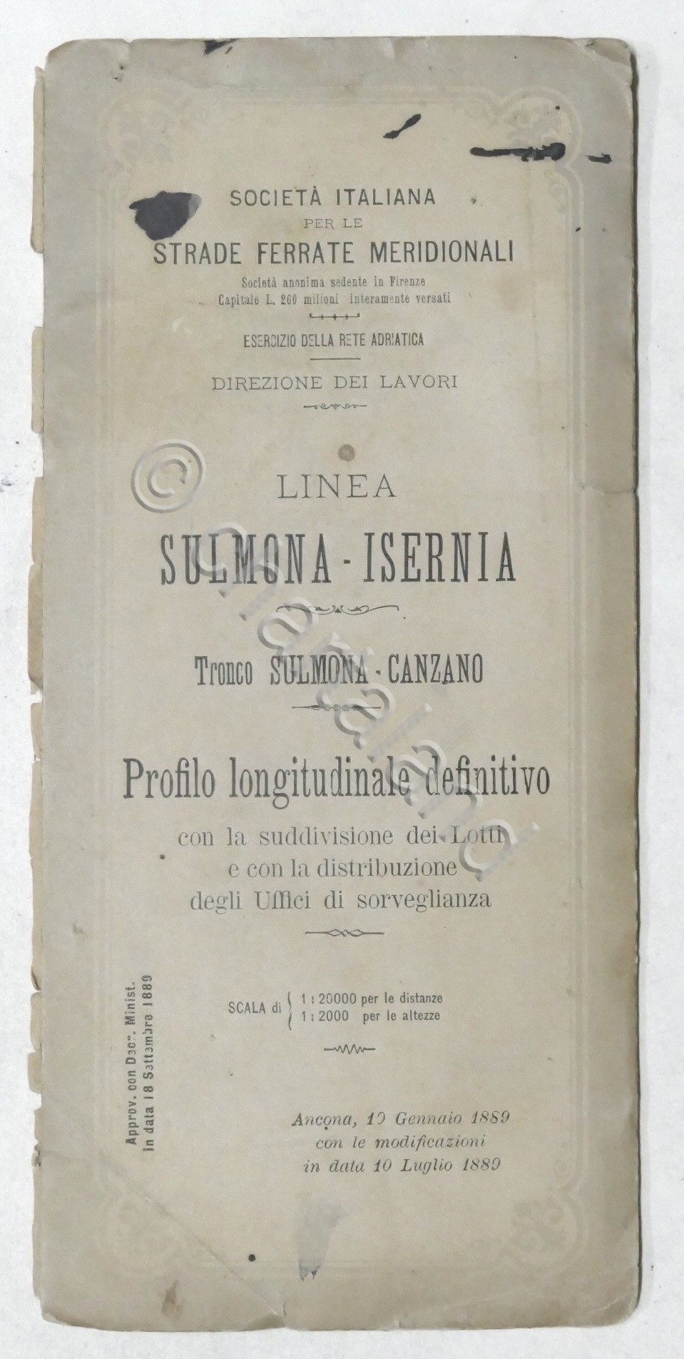 Ferrovie - Linea Sulmona - Canzano: Profilo longitudinale definitivo - …