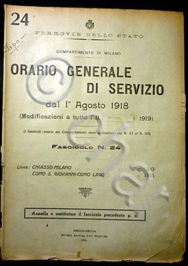 Ferrovie - Orario Generale Servizio - Linea Chiasso Milano Como …