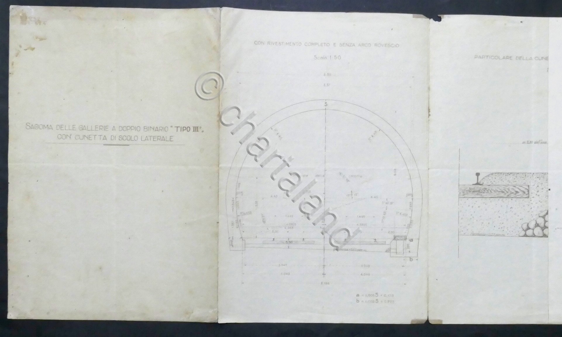 Ferrovie - Sagoma delle gallerie a doppio binario Tipo III …