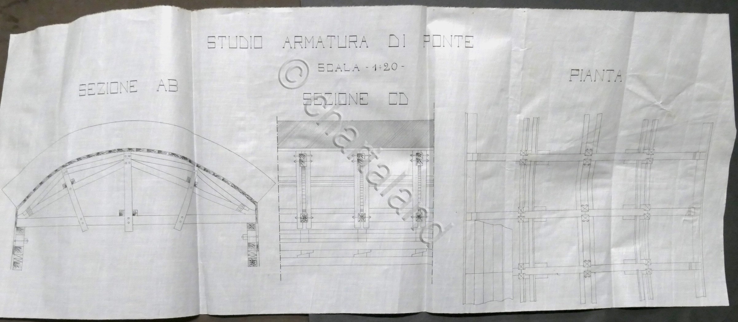 Ferrovie Disegno tecnico - Studio Armatura di Ponte: sezioni e …