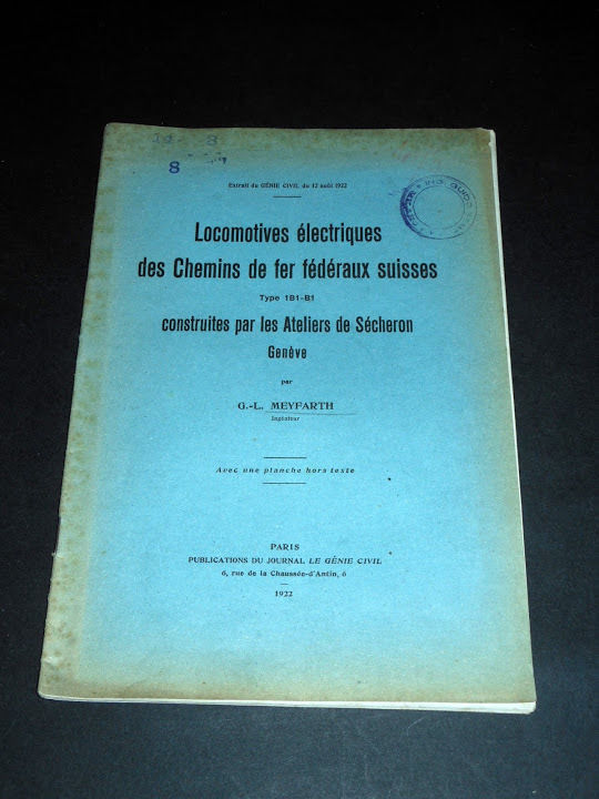 Ferrovie Svizzera - Locomotives èlectriques Chemins de fer Fédéraux Suisses …