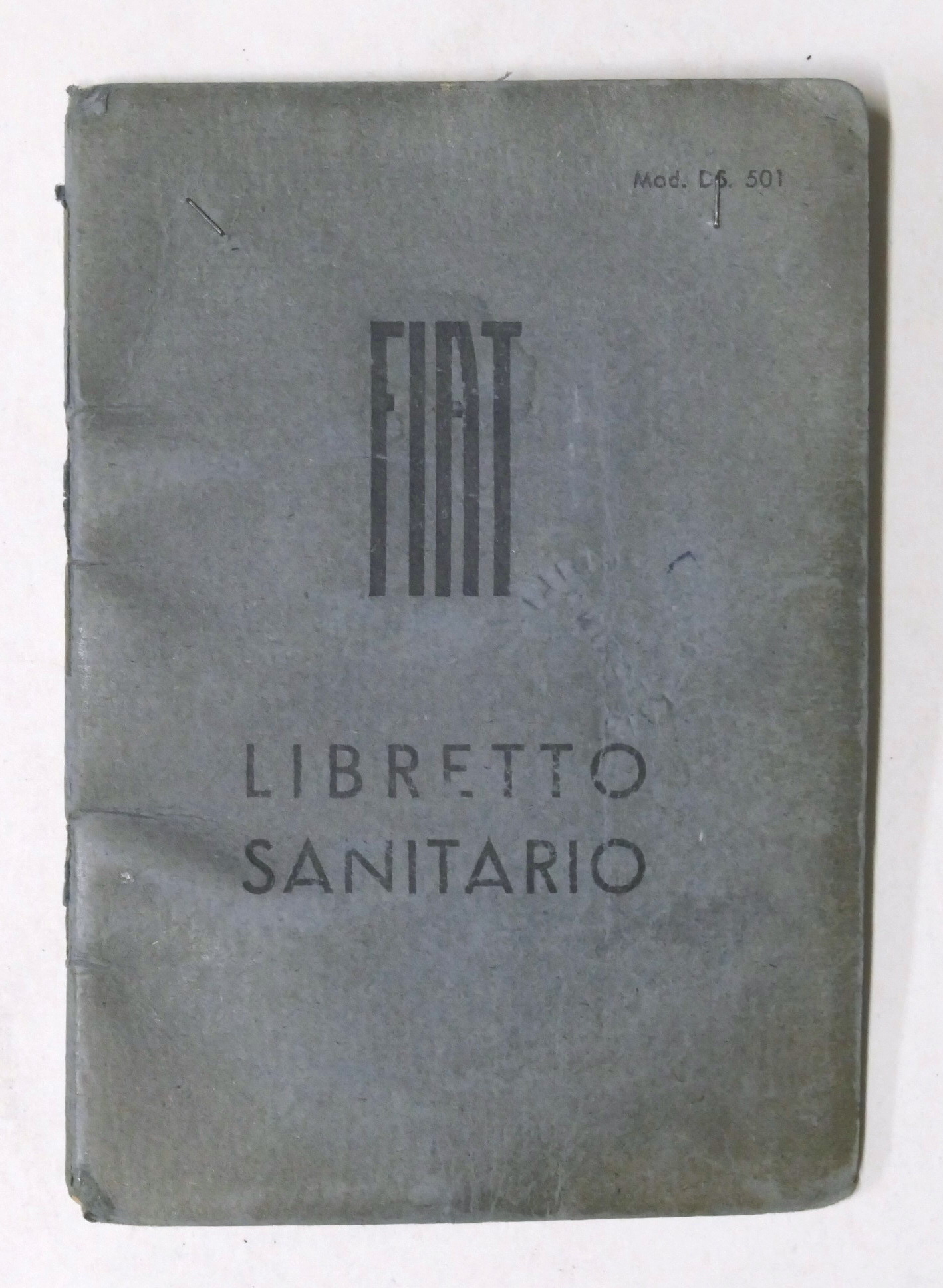 FIAT sezione automobili Libretto sanitario - Servizio Sanitario di Fabbrica …