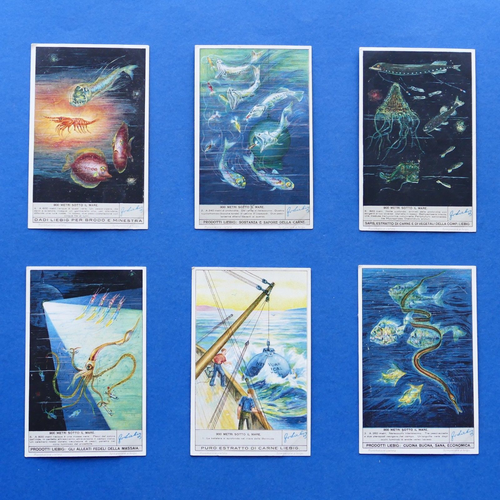 Figurine LIEBIG - 900 metri sotto il mare - Rif. …