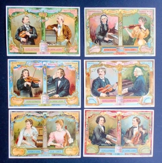 Figurine LIEBIG - Celebrità Musicali - Rif. N° 596