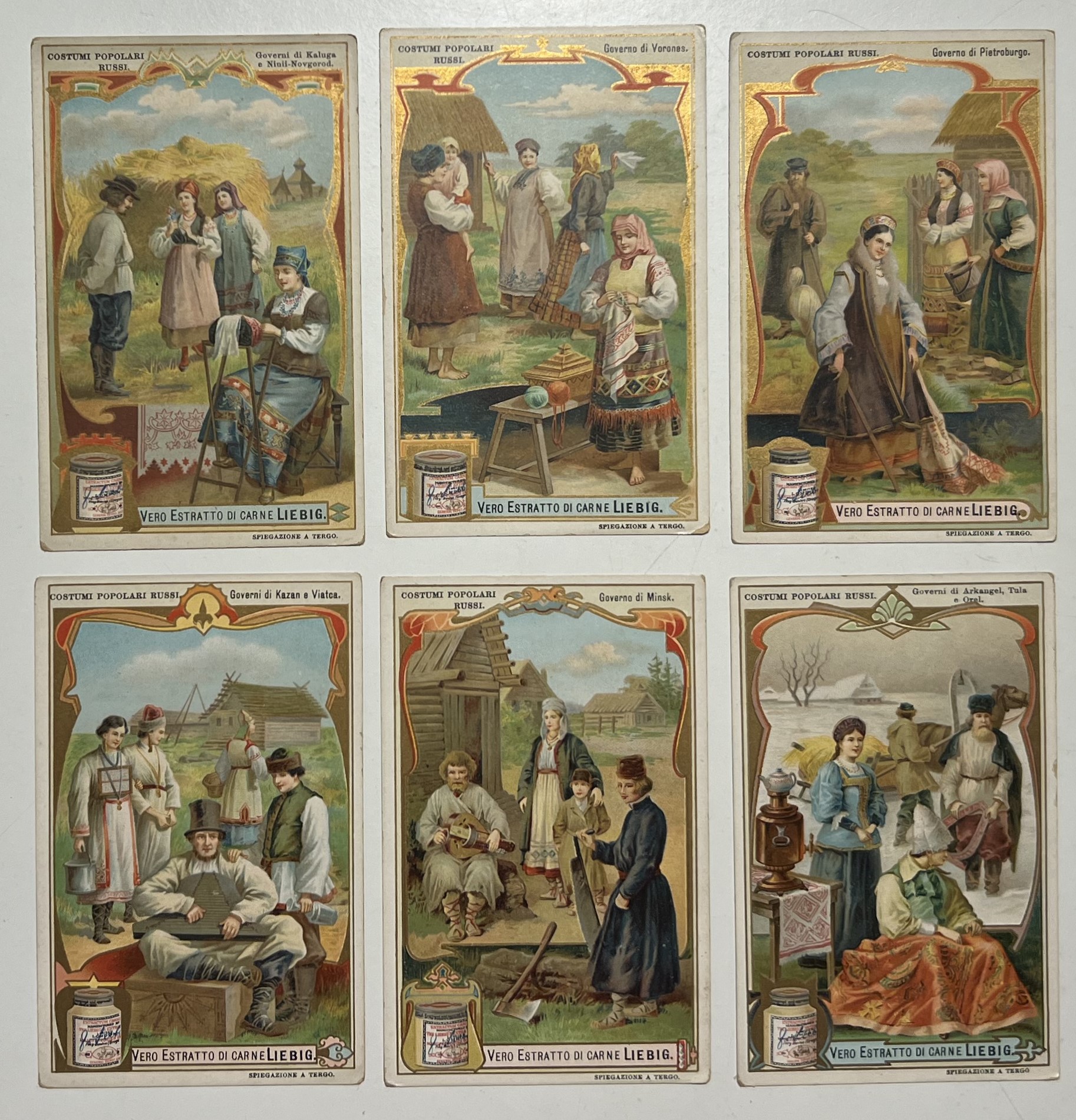 Figurine LIEBIG - Costumi Popolari Russi - Rif. N° 848 …