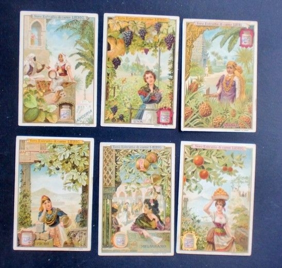 Figurine LIEBIG - Frutta e Ragazze in costume - Rif. …