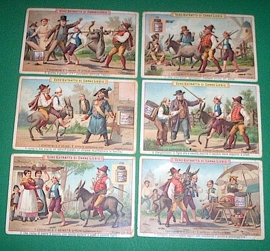 Figurine LIEBIG - I contadini e l'asino - Rif. N° …