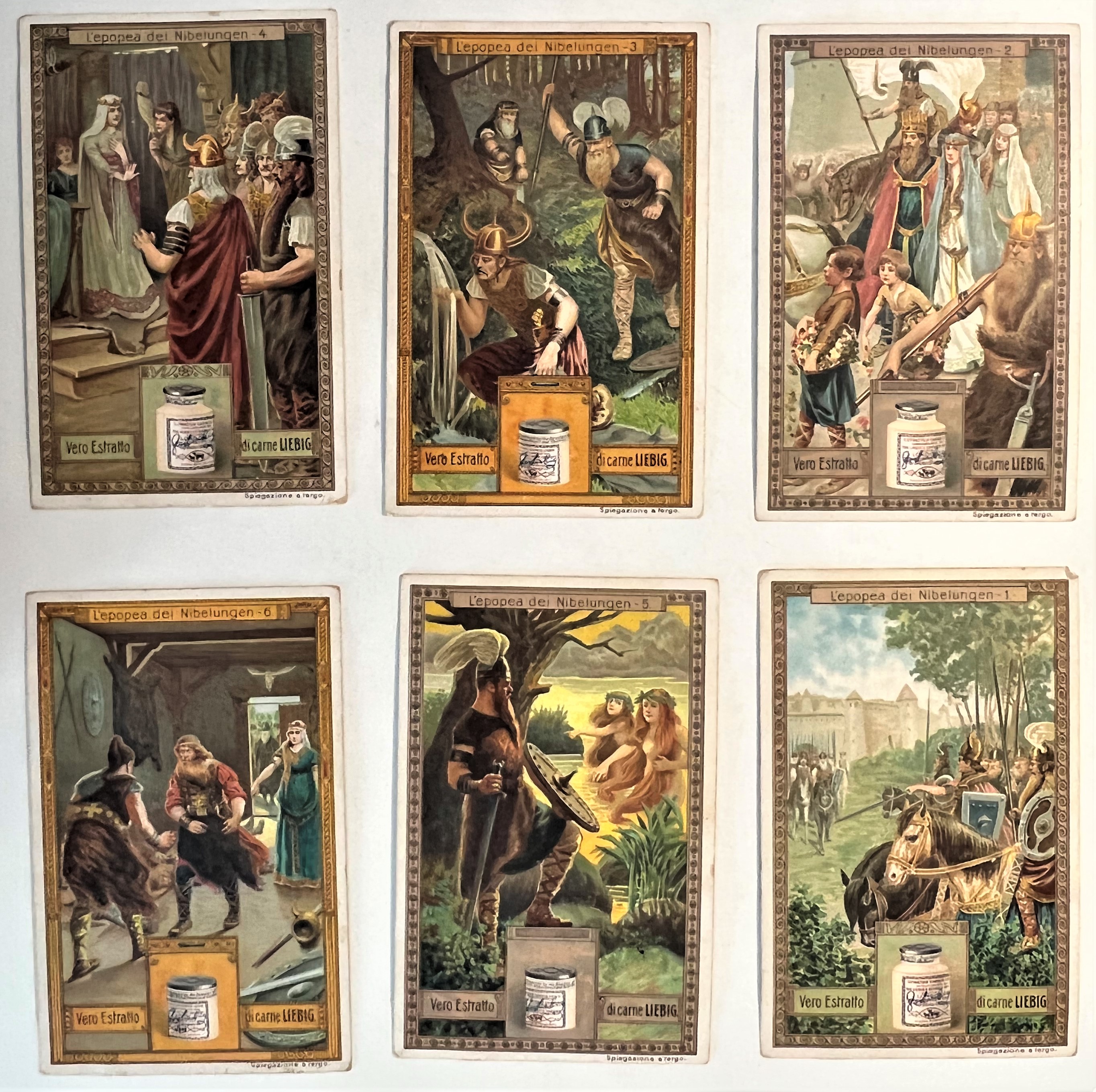 Figurine LIEBIG - L'Epopea dei Nibelungen - Rif. N° 992 …