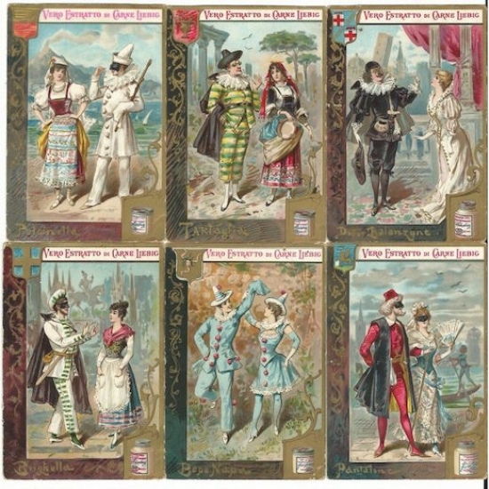 Figurine LIEBIG - Maschere italiane 2° - Rif. N° 244