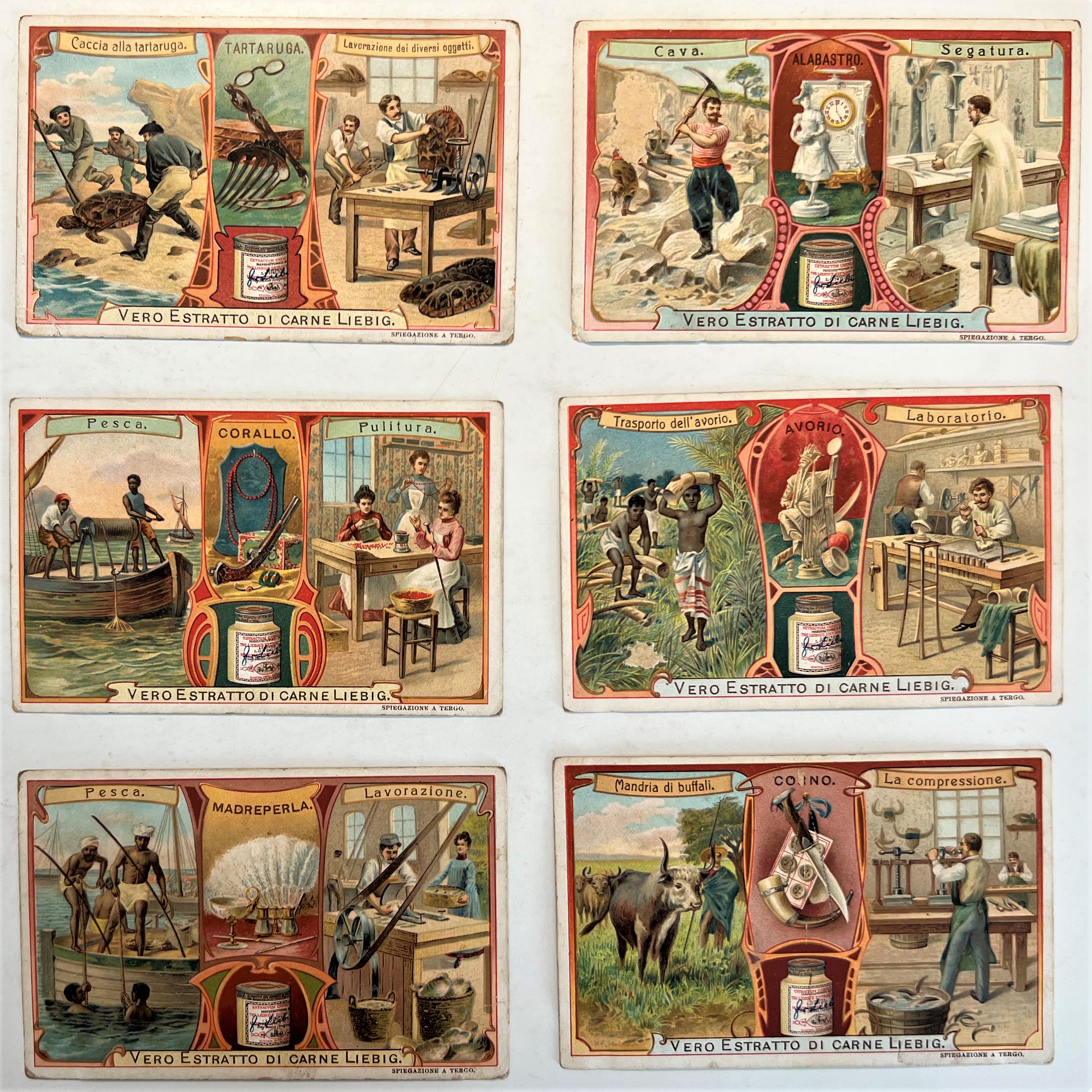 Figurine LIEBIG - Materiali della Natura - Rif. N° 855 …