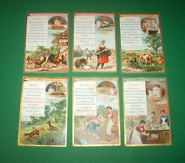 Figurine LIEBIG - Menus da pranzo Rif. N° 245 TED