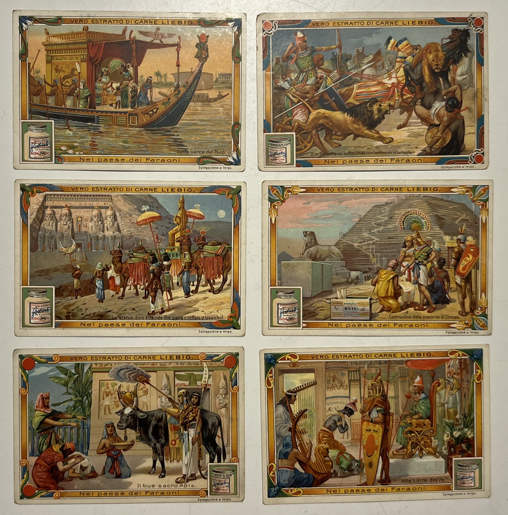 Figurine LIEBIG - Nel paese dei Faraoni - Rif. N° …