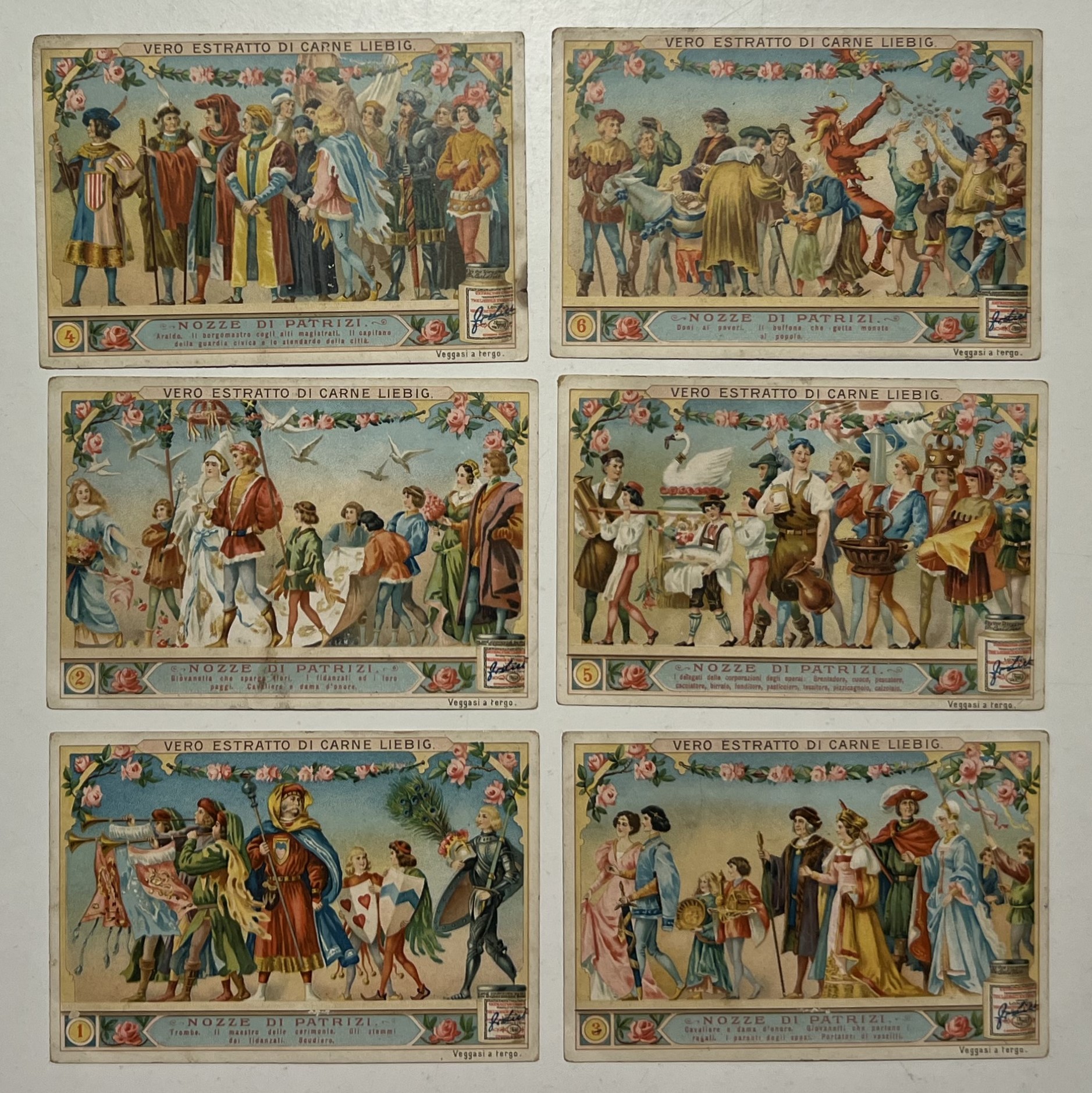 Figurine LIEBIG - Nozze di Patrizi - Rif. N° 827 …