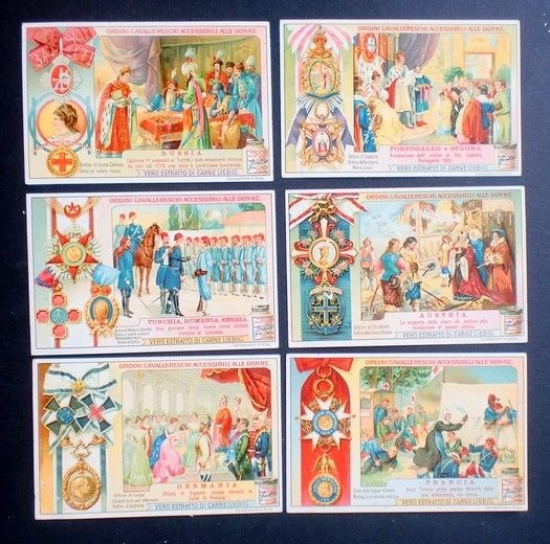 Figurine LIEBIG - Ordini Cavallereschi accessibili alle Donne - Rif. …