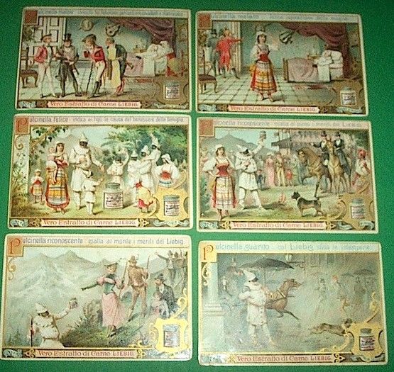 Figurine LIEBIG - Pulcinella malato e guarito - Rif. N° …