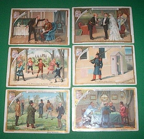 Figurine LIEBIG - Quando si è soli e in compagnia …