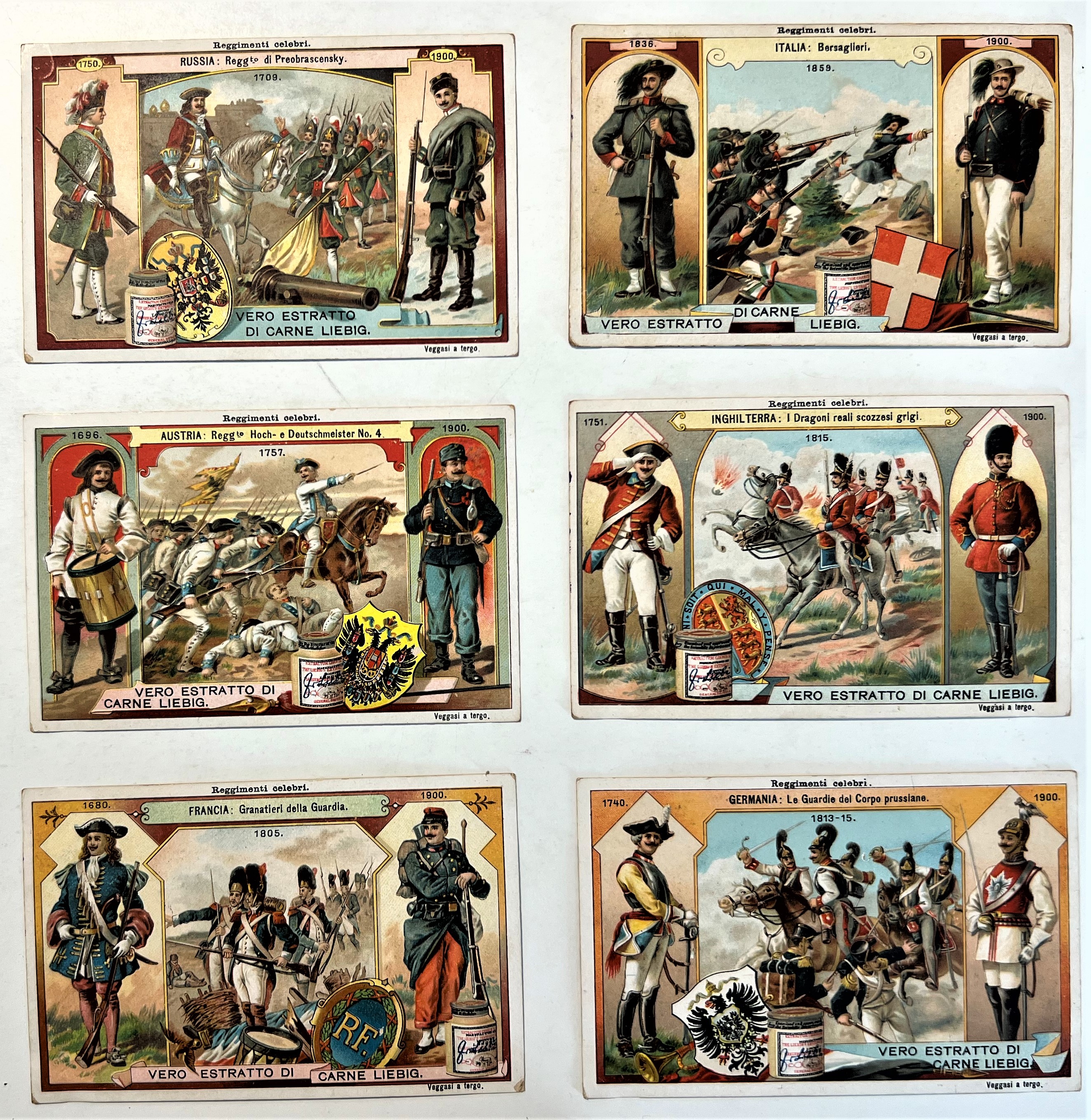 Figurine LIEBIG - Reggimenti Celebri - Rif. N° 641 - …