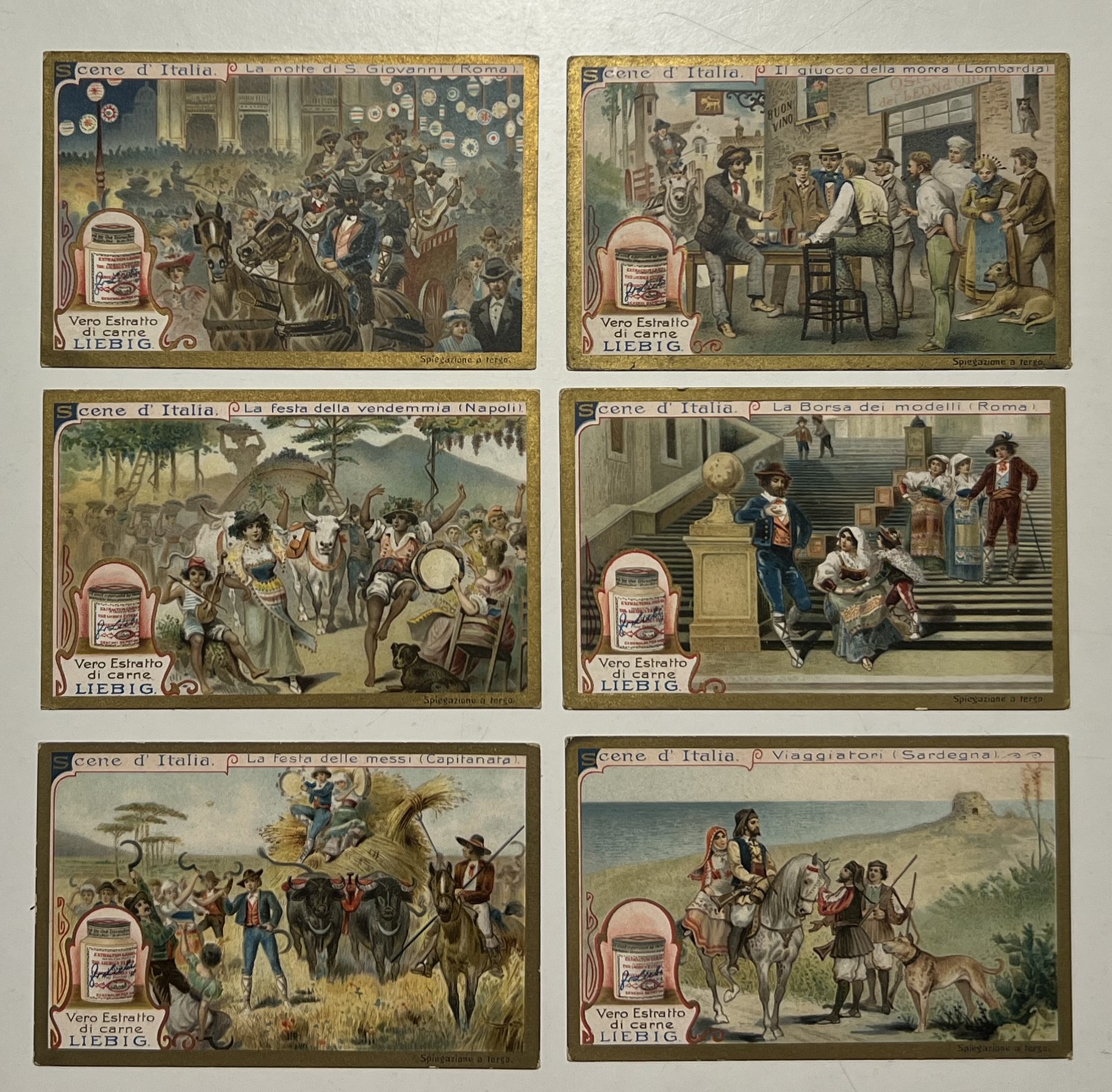 Figurine LIEBIG - Scene d'Italia - Rif. N° 911 - …