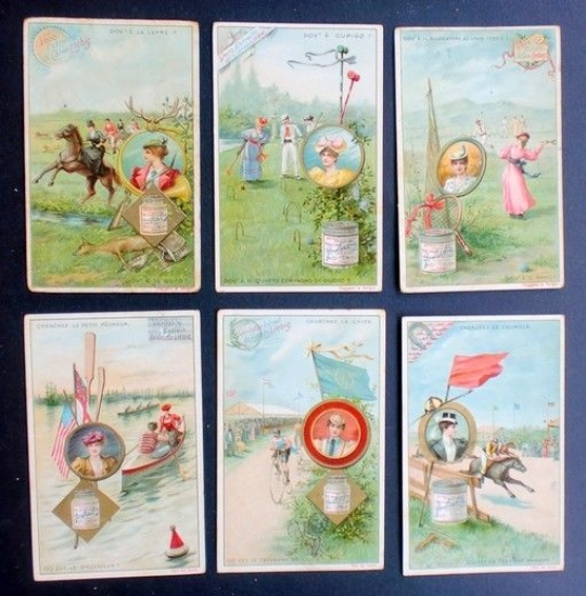 Figurine LIEBIG - Sports (3 ITA e 3 BEL) - …