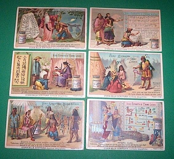 Figurine LIEBIG - Storia della scrittura Scritte ideografiche - Rif. …