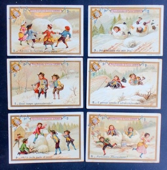 Figurine LIEBIG - Valanga o Palle di Neve - Rif. …