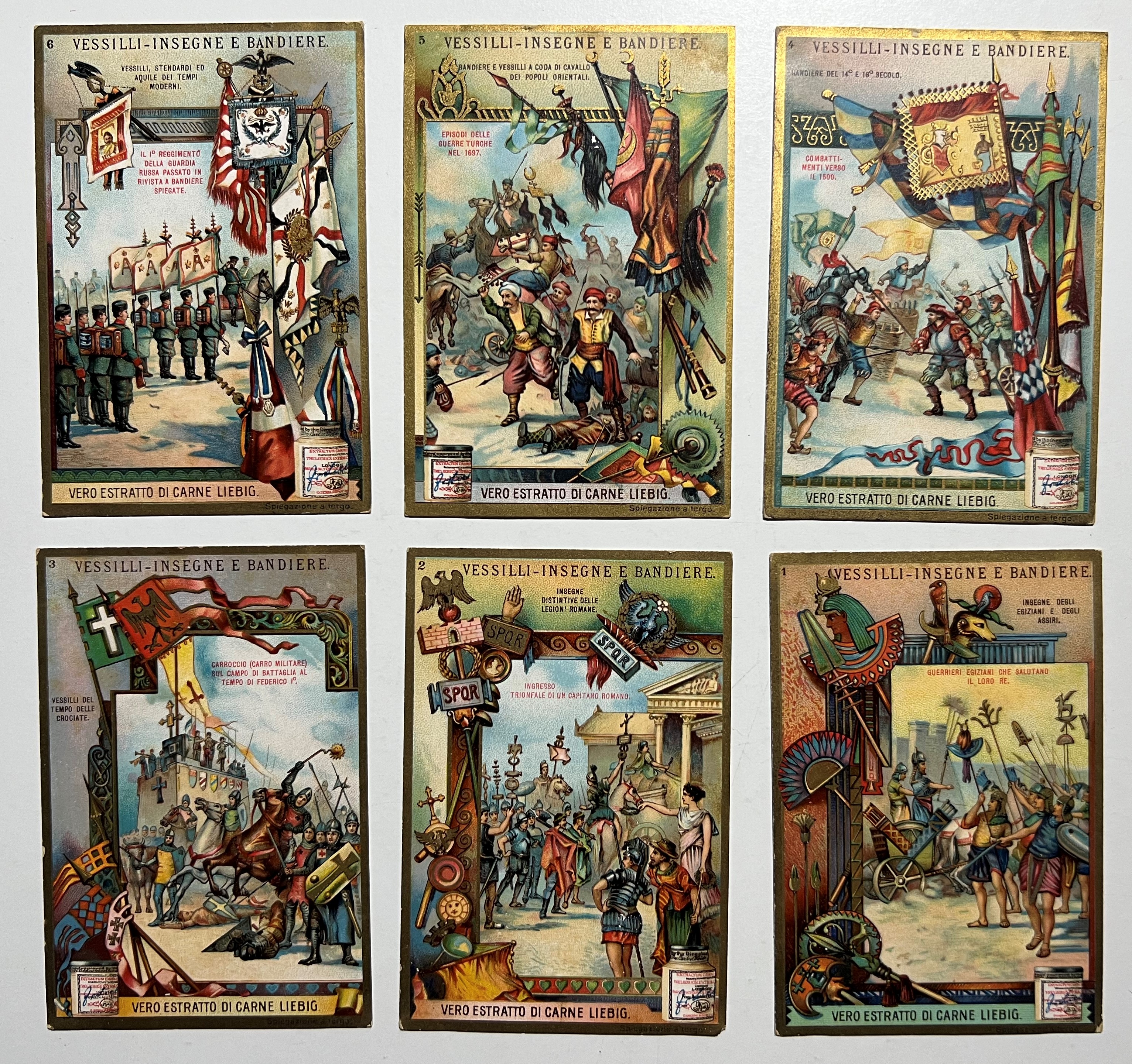 Figurine LIEBIG - Vessilli - Insegne e Bandiere - Rif. …