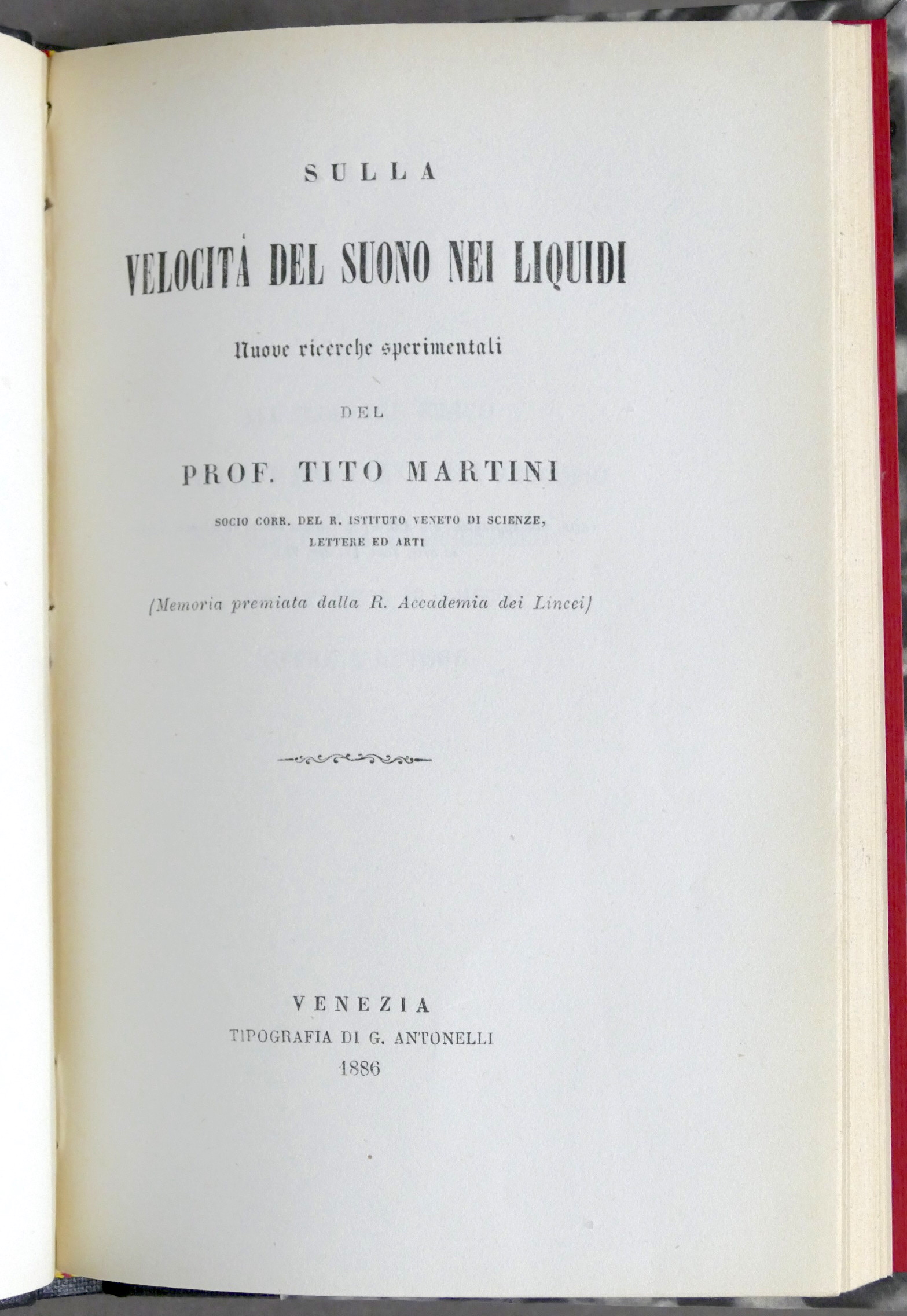 Fisica - T. Martini - Sulla velocità del suono nei …