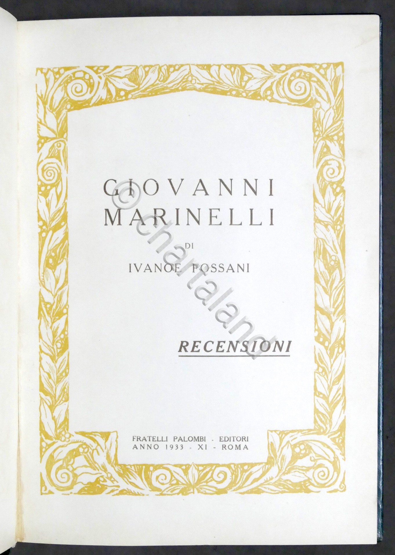Fossani Raccolta ritagli giornali riguardanti G. Marinelli 1933 Processo Verona